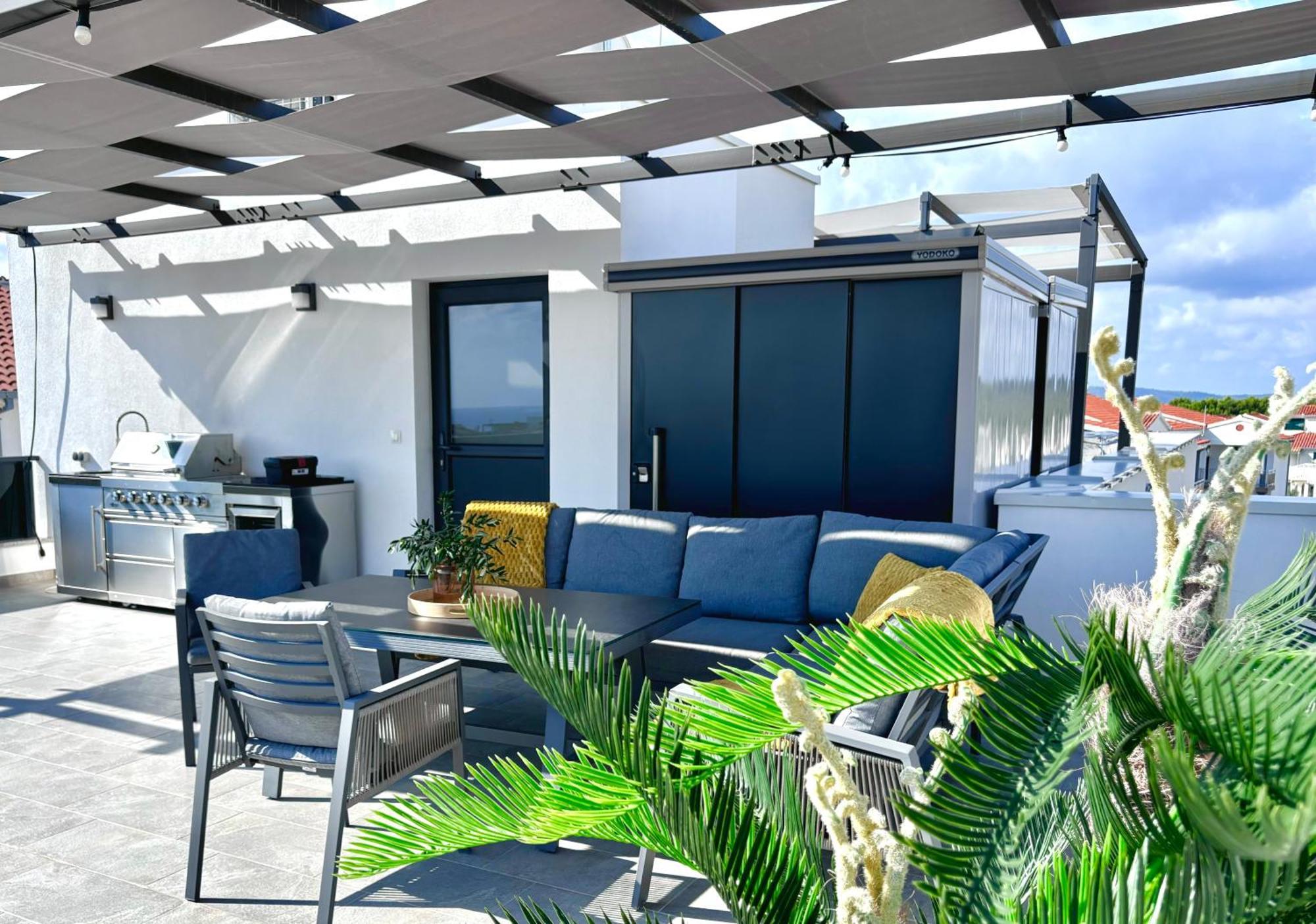 Apartment Agnes With 63 M2 Rooftop Terrace, Grill And Pool 오크루그고른지 외부 사진
